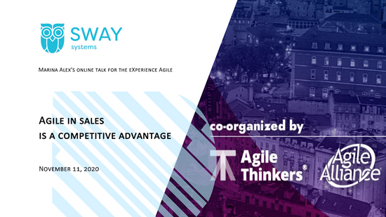 November 11, 2020 "Agile in sales  is a competitive advantage"
